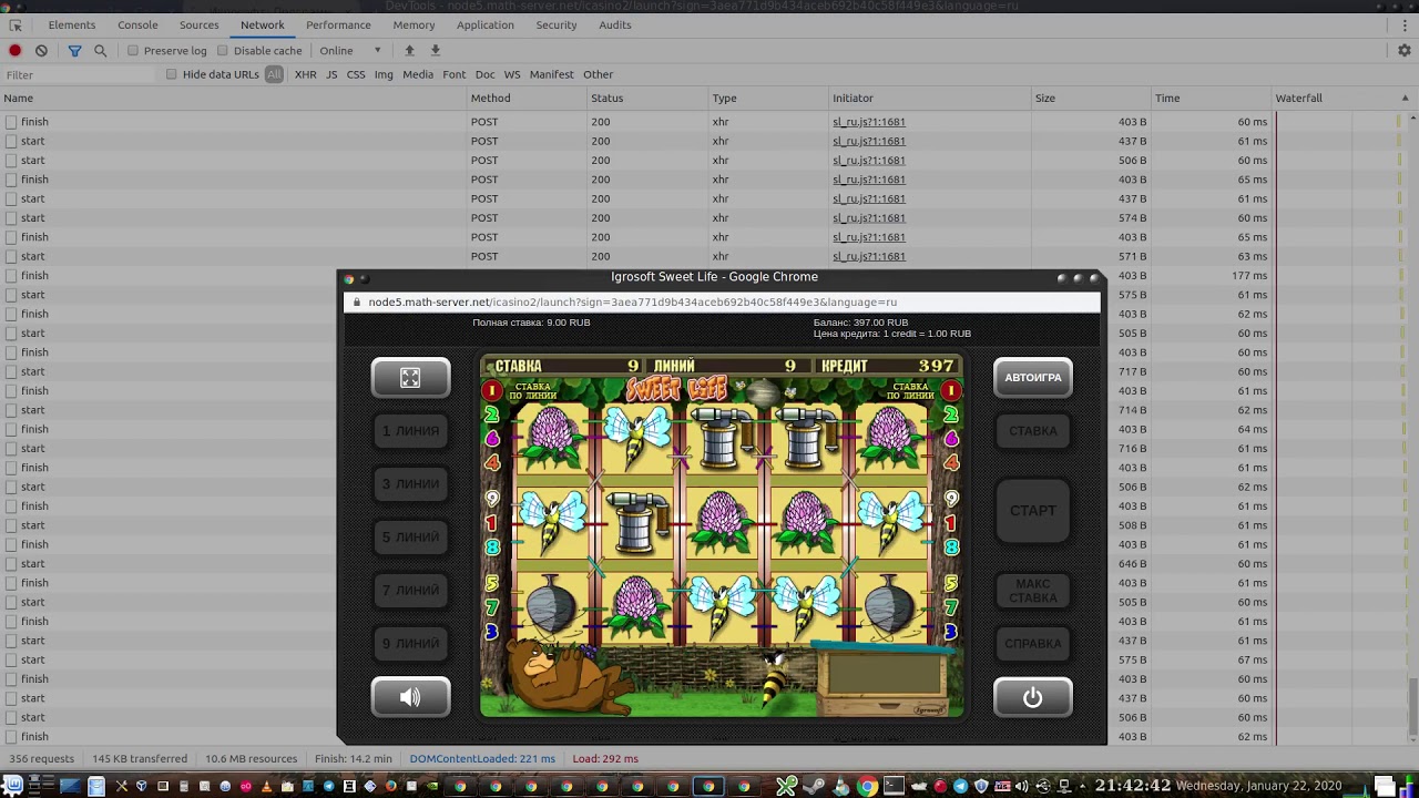 Баг в игровом автомате Sweet Life от Igrosoft
